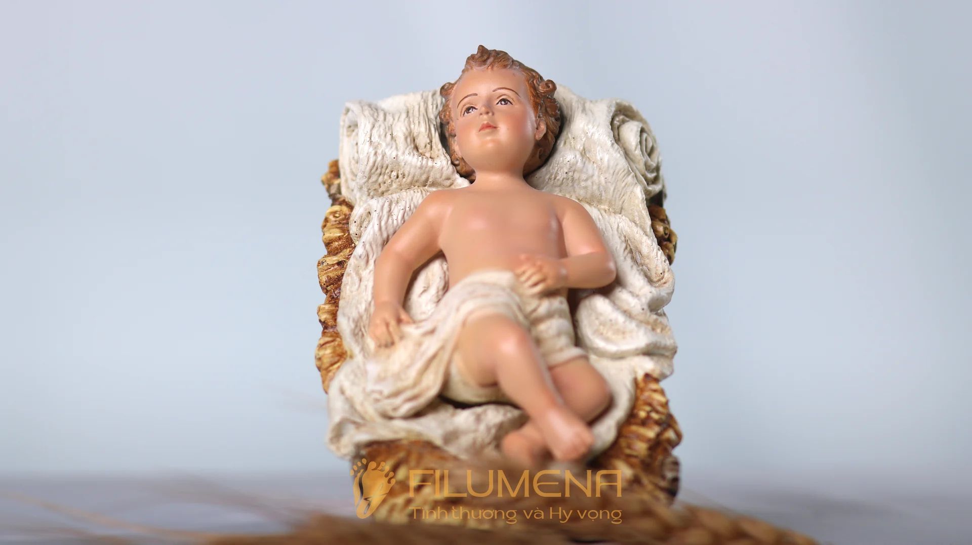 Tượng Chúa Giáng Sinh 10 cm cho bộ tượng Noel 20 cm