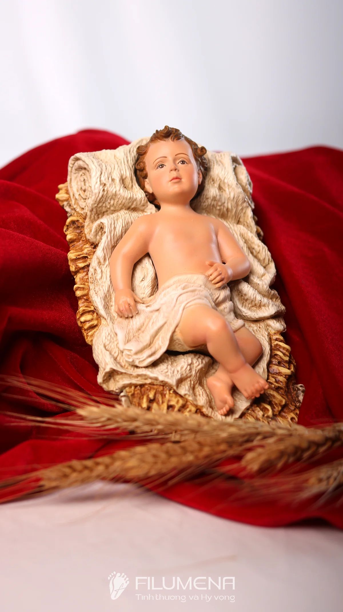 Tượng Chúa Hài đồng 15 cm cho bộ tượng Giáng sinh 30 cm