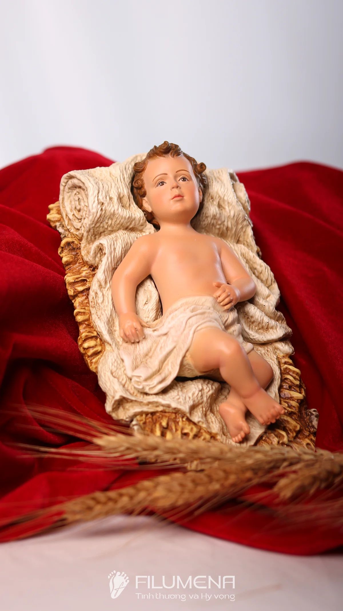 Tượng Chúa Hài đồng 15 cm cho bộ tượng Giáng sinh 30 cm