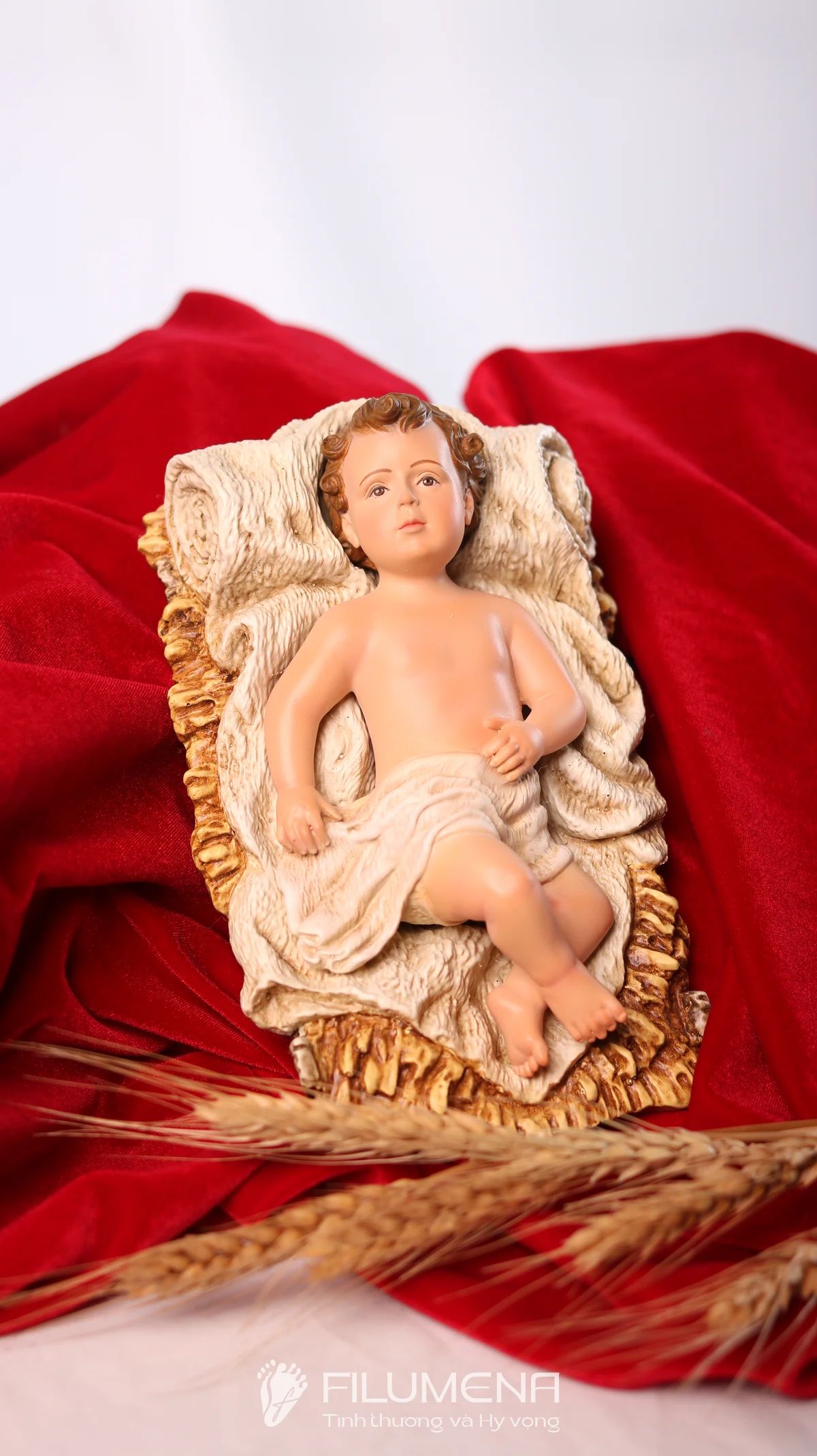 Tượng Chúa Hài đồng 15 cm cho bộ tượng Giáng sinh 30 cm