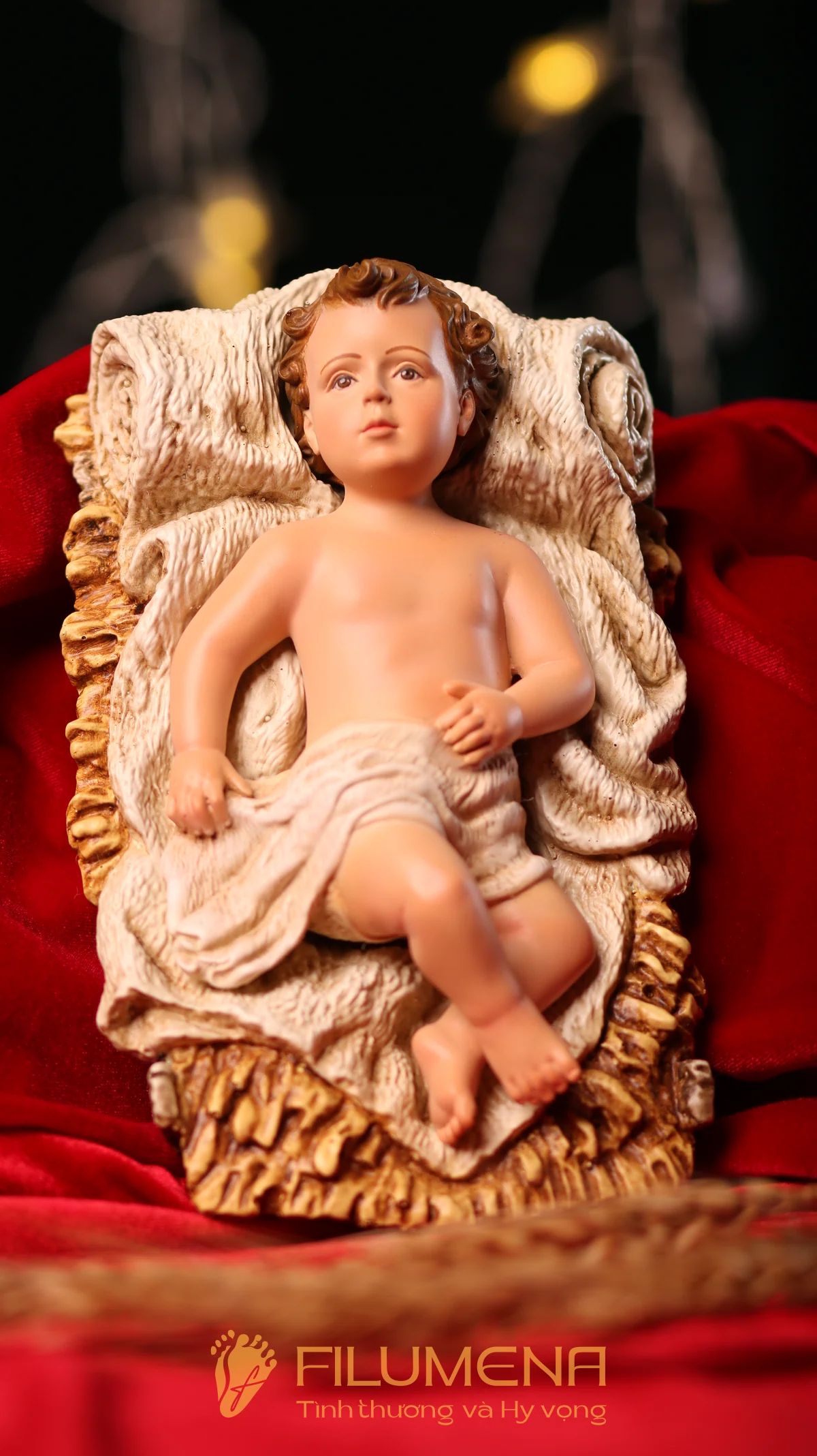 Tượng Chúa Hài đồng 15 cm cho bộ tượng Giáng sinh 30 cm