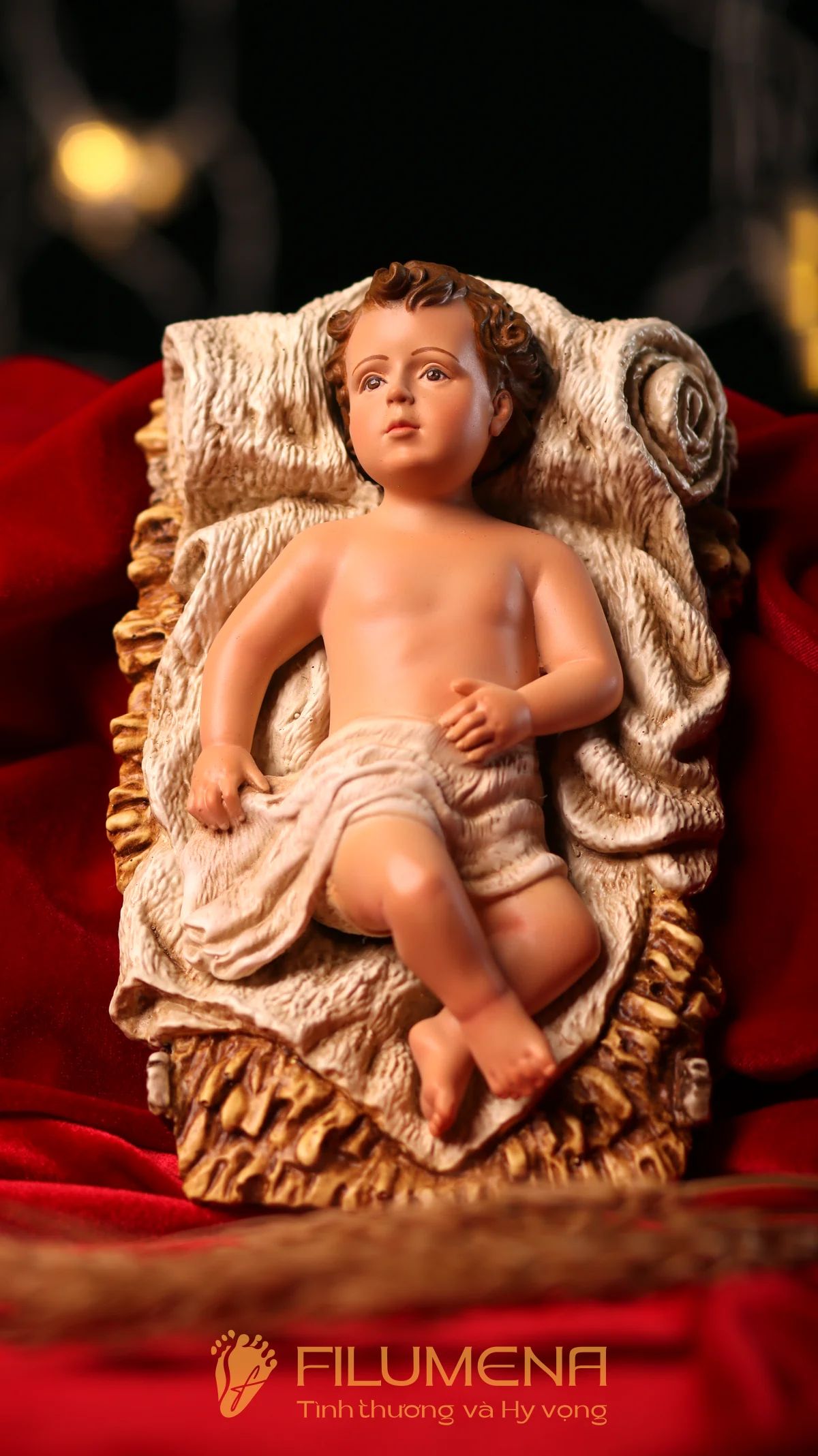 Tượng Chúa Hài đồng 15 cm cho bộ tượng Giáng sinh 30 cm