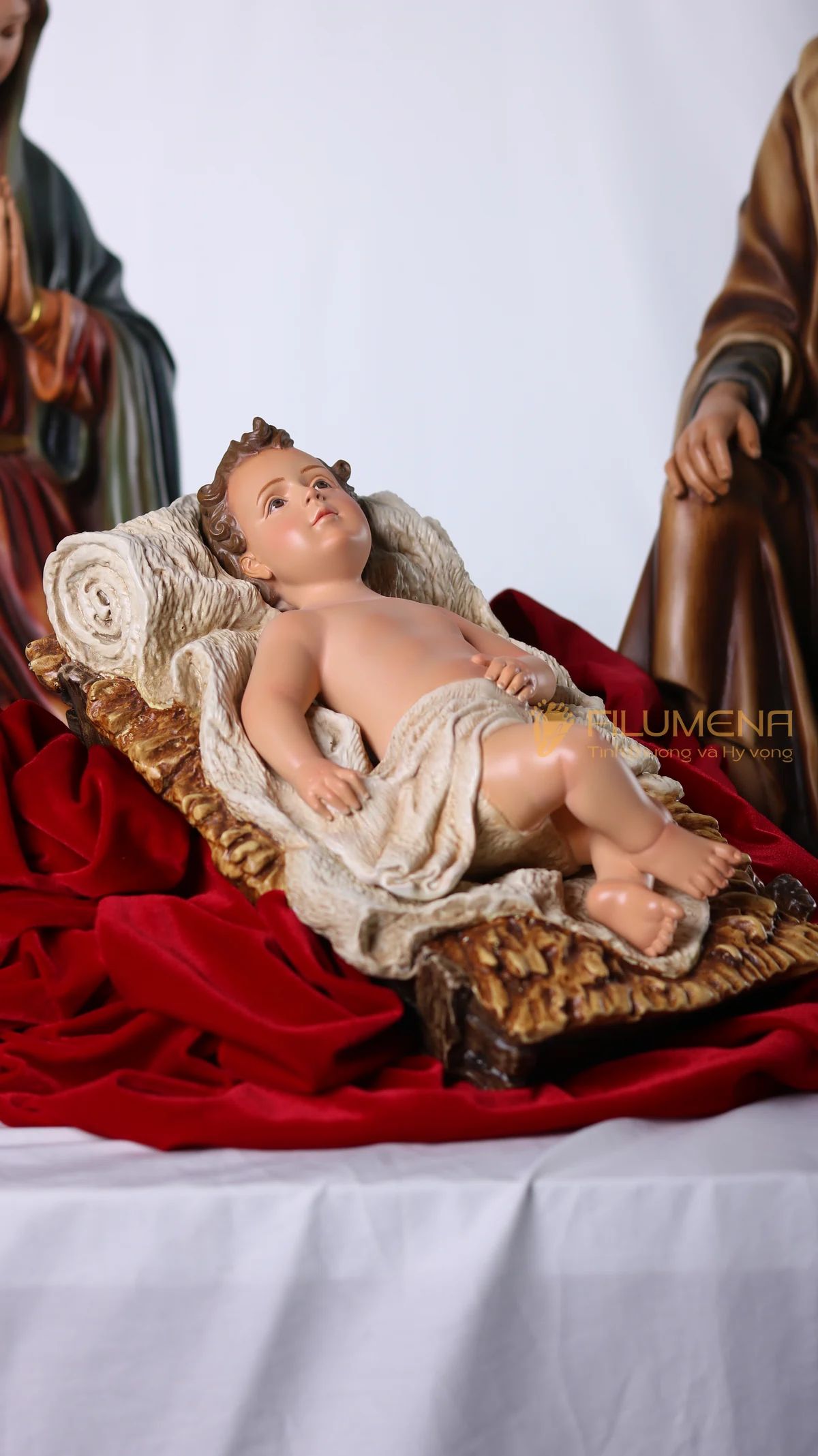 Tượng Chúa Hài đồng 27 cm cho bộ tượng Giáng sinh 50 cm