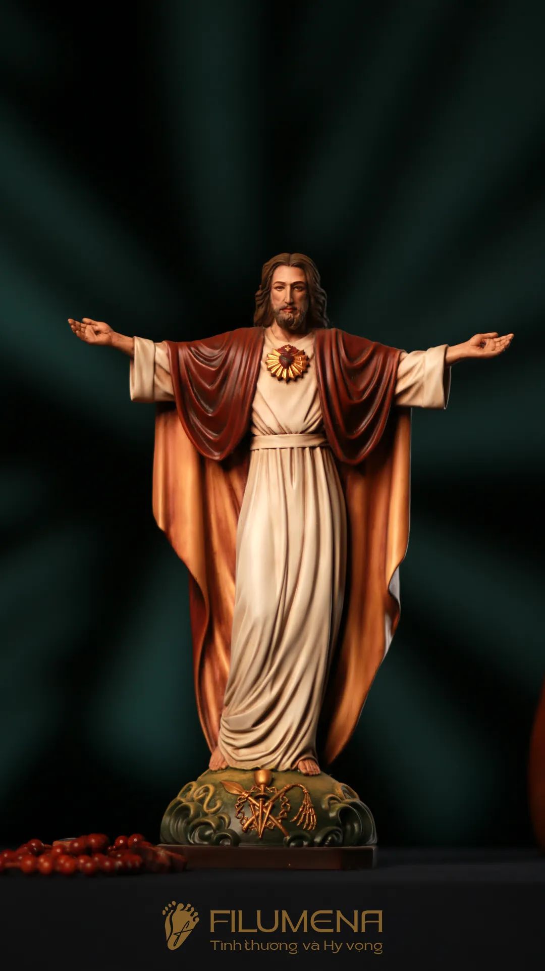 Tượng Chúa Ki-tô Vua Vũ trụ cao 20 cm, 30 cm