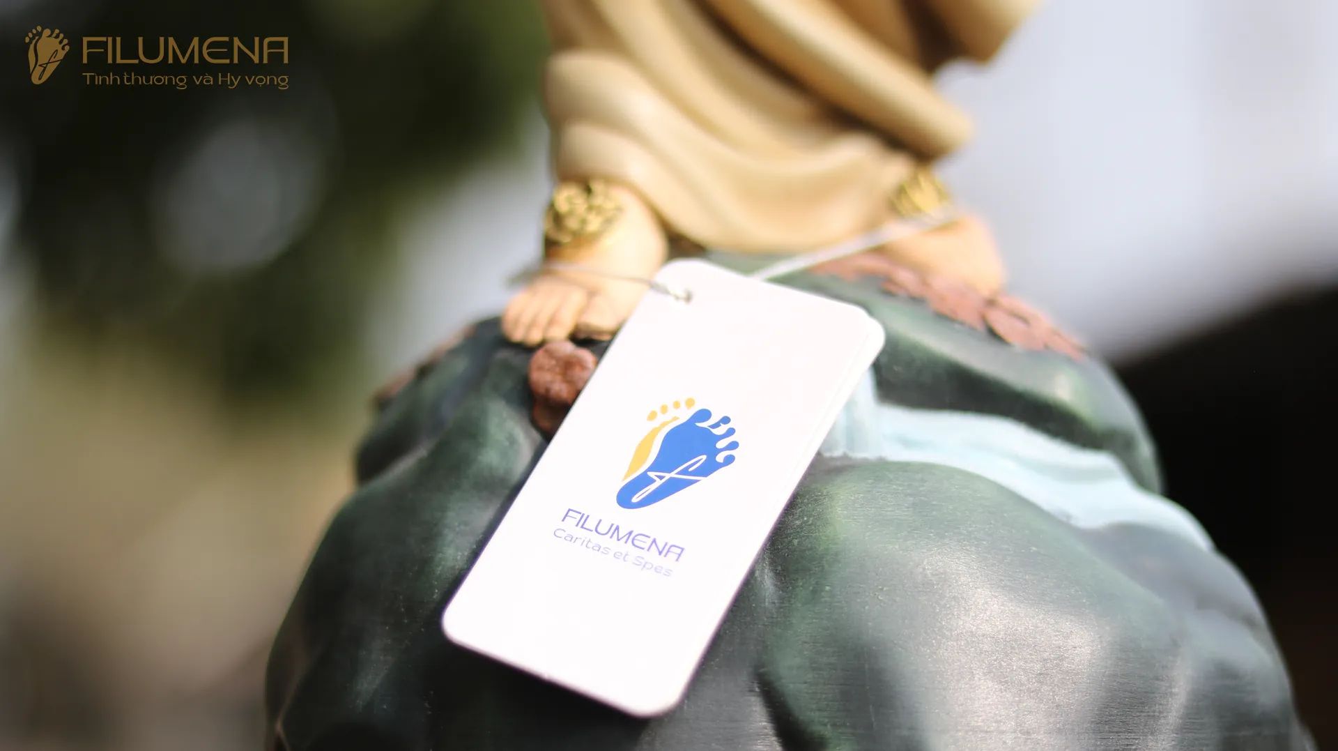 Tượng Đức Mẹ Lộ Đức cao 60 cm vẽ màu thủ công mã M2