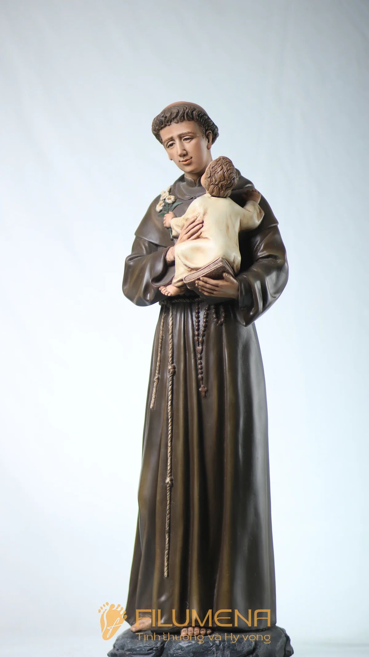 Tượng Thánh Antôn bế Chúa Hài Đồng 60 cm