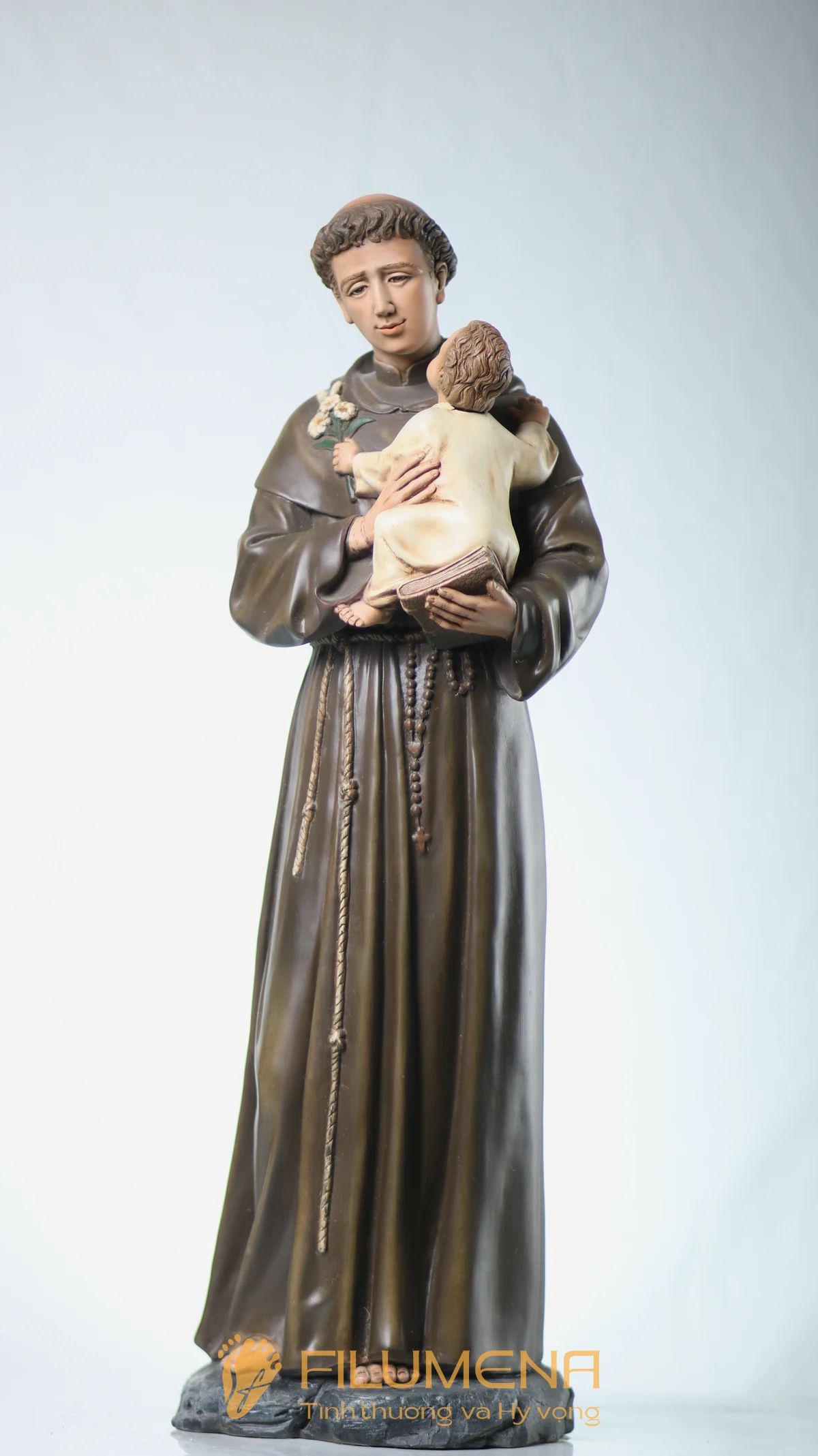 Tượng Thánh Antôn bế Chúa Hài Đồng 60 cm