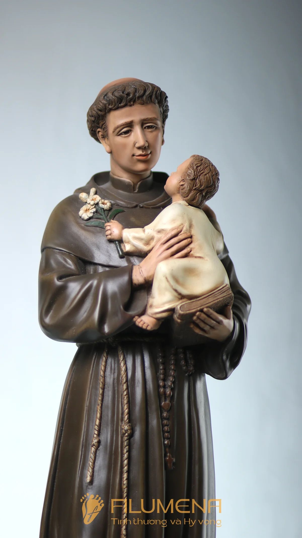 Tượng Thánh Antôn bế Chúa Hài Đồng 60 cm