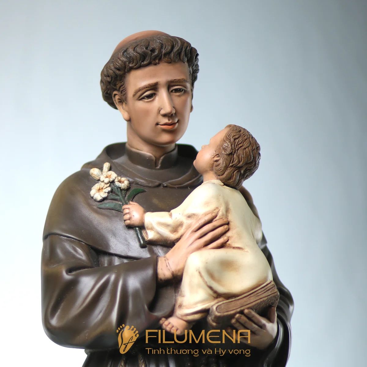 Tượng Thánh Antôn bế Chúa Hài Đồng 60 cm