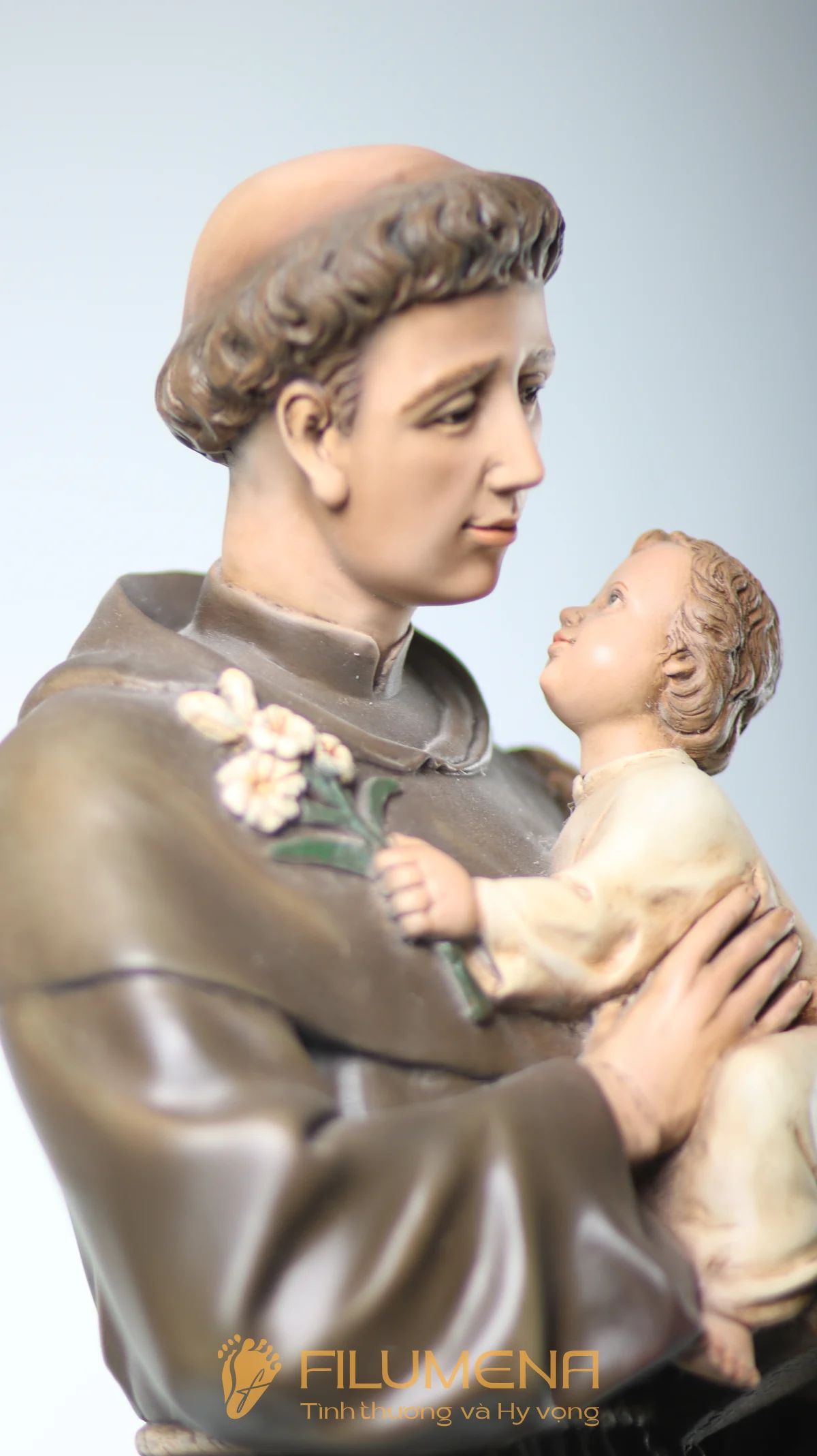 Tượng Thánh Antôn bế Chúa Hài Đồng 60 cm