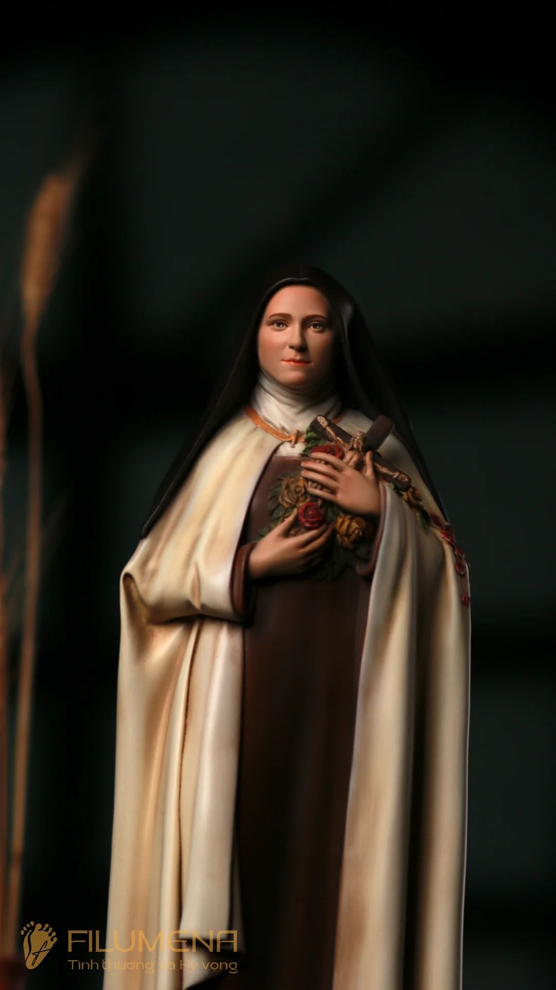 Tượng Thánh Tê-rê-sa Hài Đồng Giê-su 30 cm, 40 cm