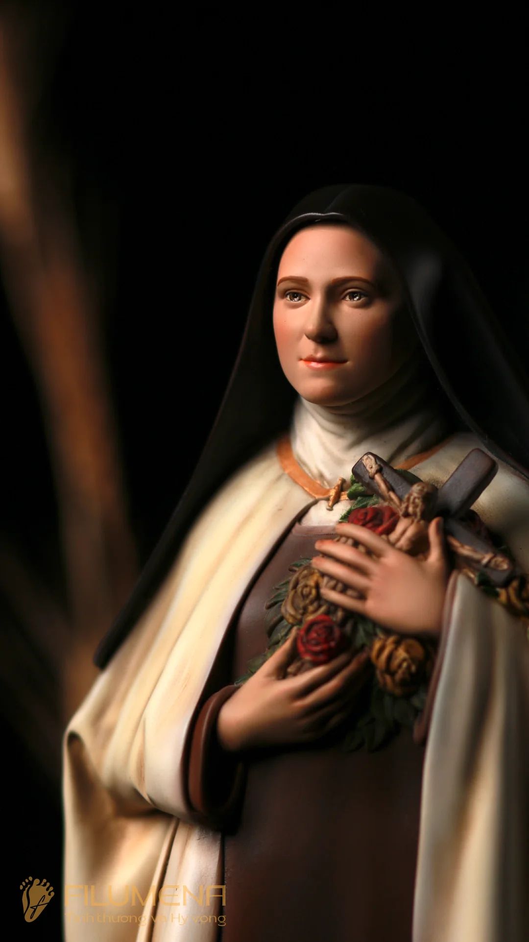 Tượng Thánh Tê-rê-sa Hài Đồng Giê-su 30 cm, 40 cm