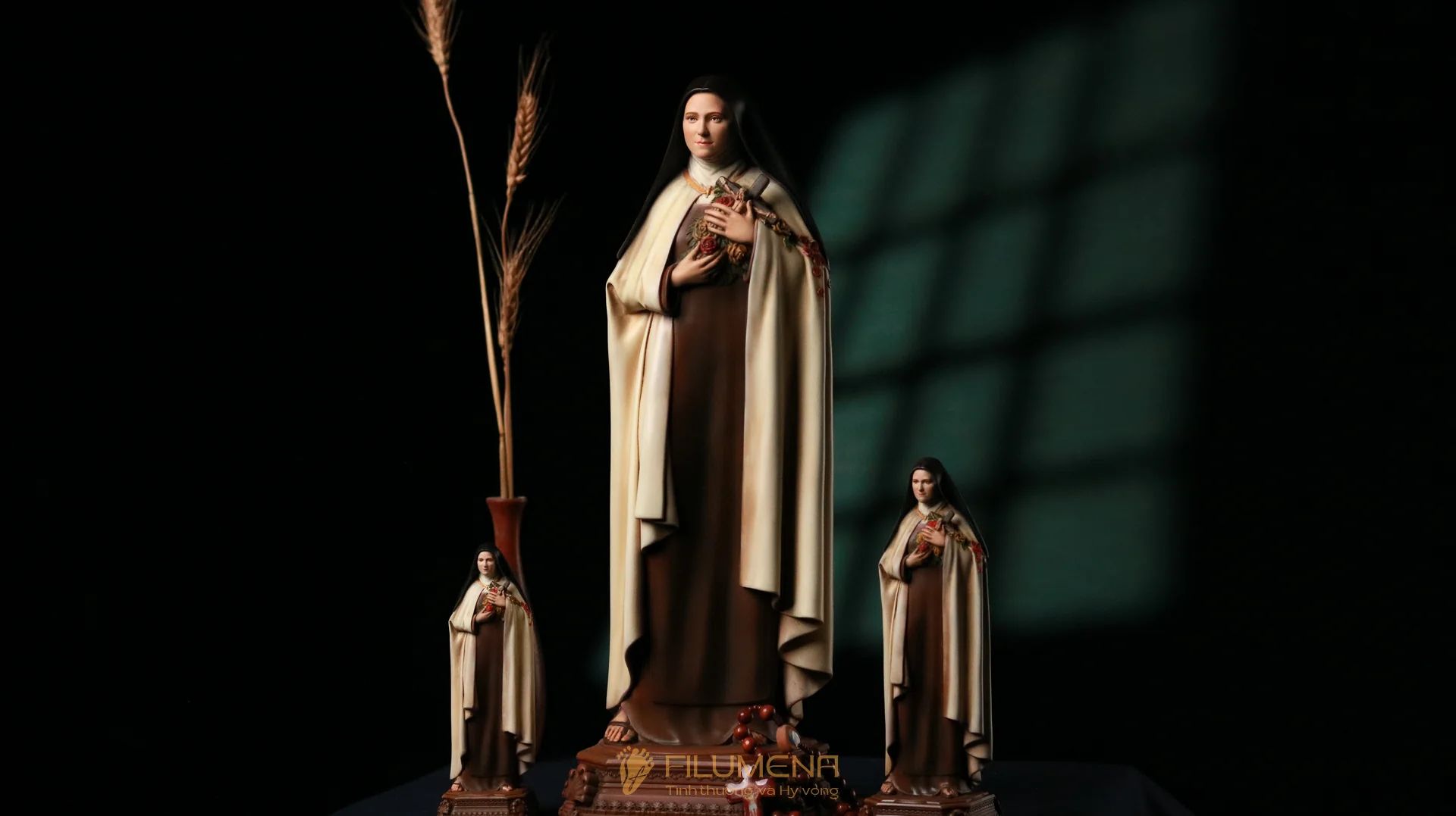 Tượng Thánh Tê-rê-sa Hài Đồng Giê-su 30 cm, 40 cm